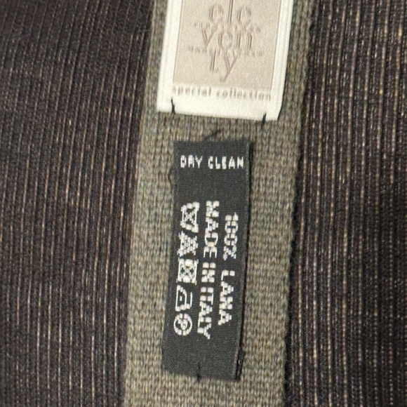 AUTHENTIC ELEVENTY PLATINUM 100% WOOL SQUARE NECKTIE TIE - Picture 4 of 5